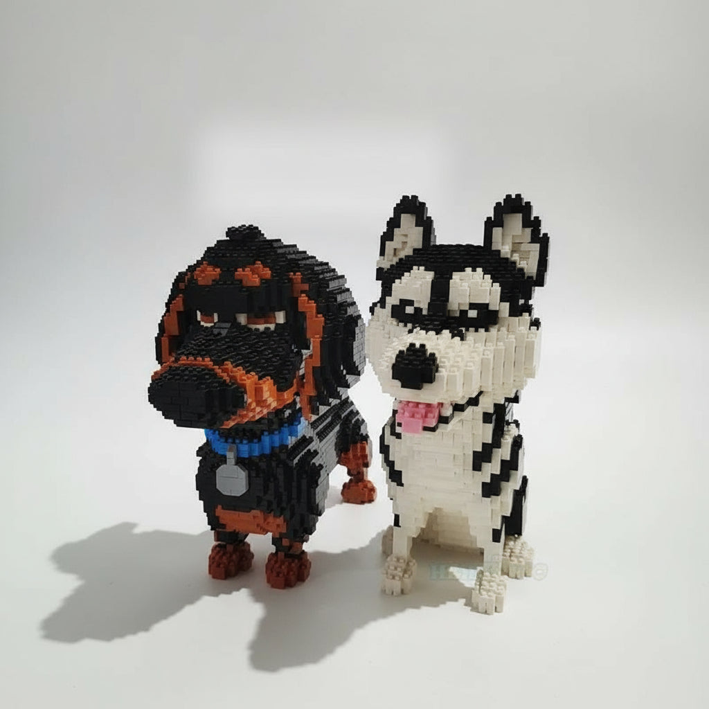 Dachshund Building Block Set, 2,000 Pieces