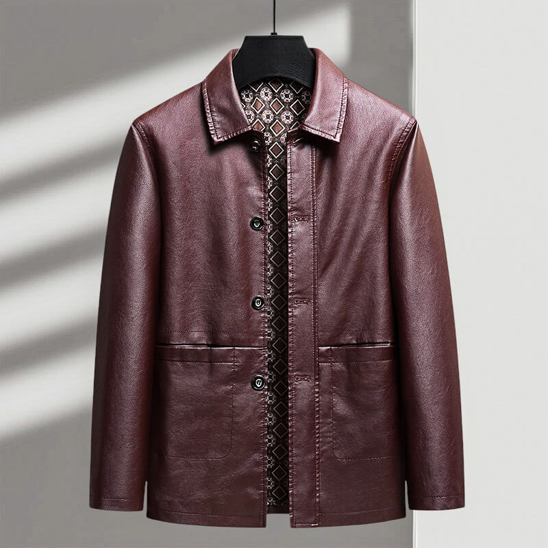 Wilfred | Manteau en cuir écologique italien pour hommes