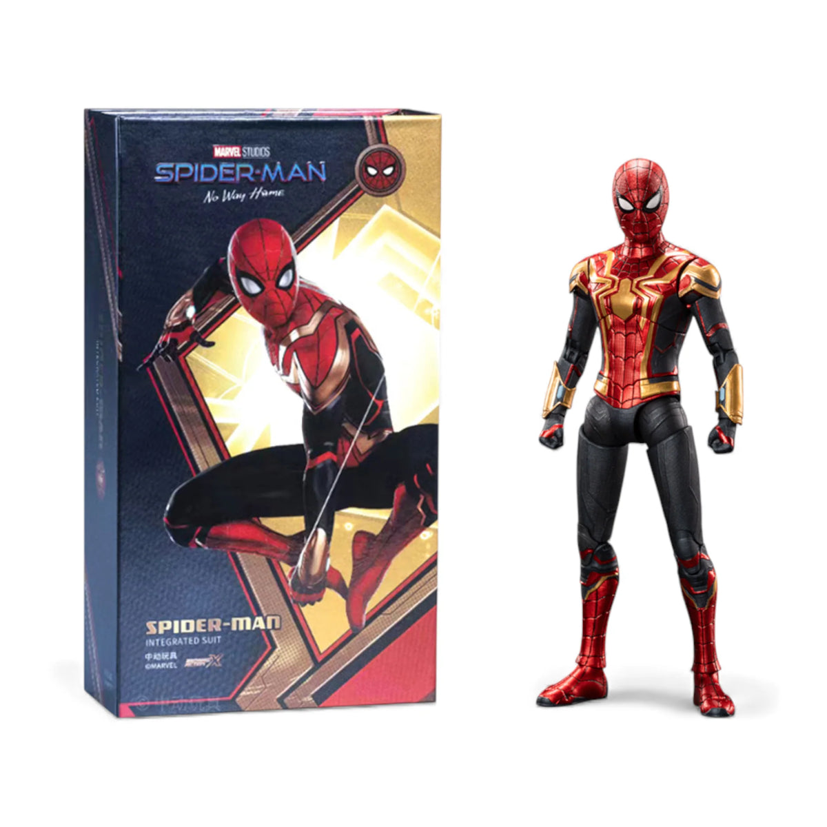 Figurine articulée Spider-Man avec costume intégré, à l'échelle 1/10 - ZD Toys