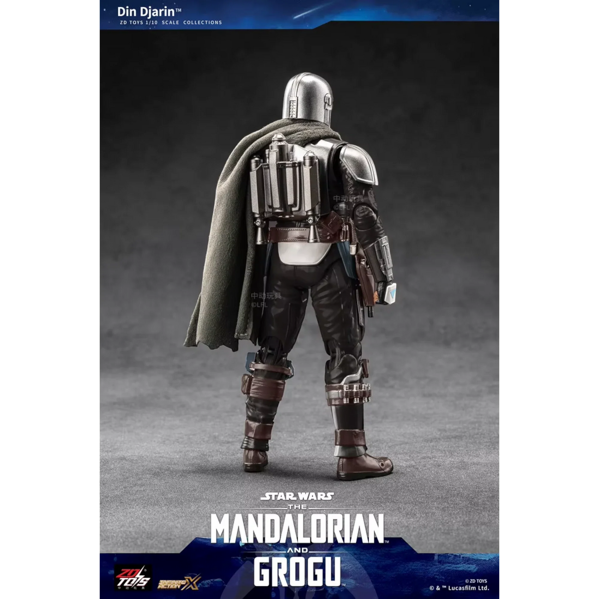 Figurine articulée The Mandalorian échelle 1/10 - ZD Toys