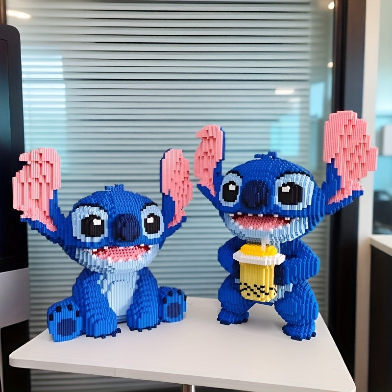 Seated Blue Creature Building Block Set, Approximately 6,000 Pieces