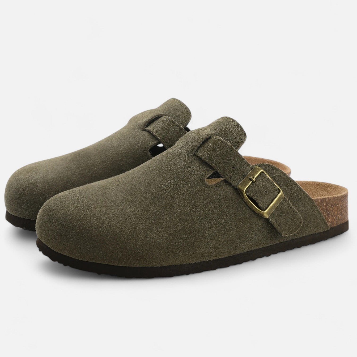 Home Herren Alltag Suede Mules Skulptierte Clogs