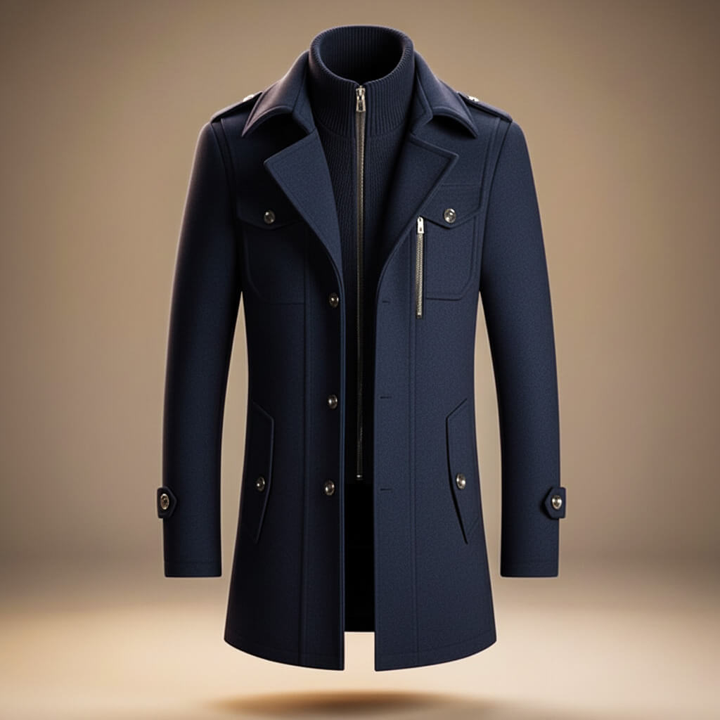 | Valero Men’s Virgin Wool Coat