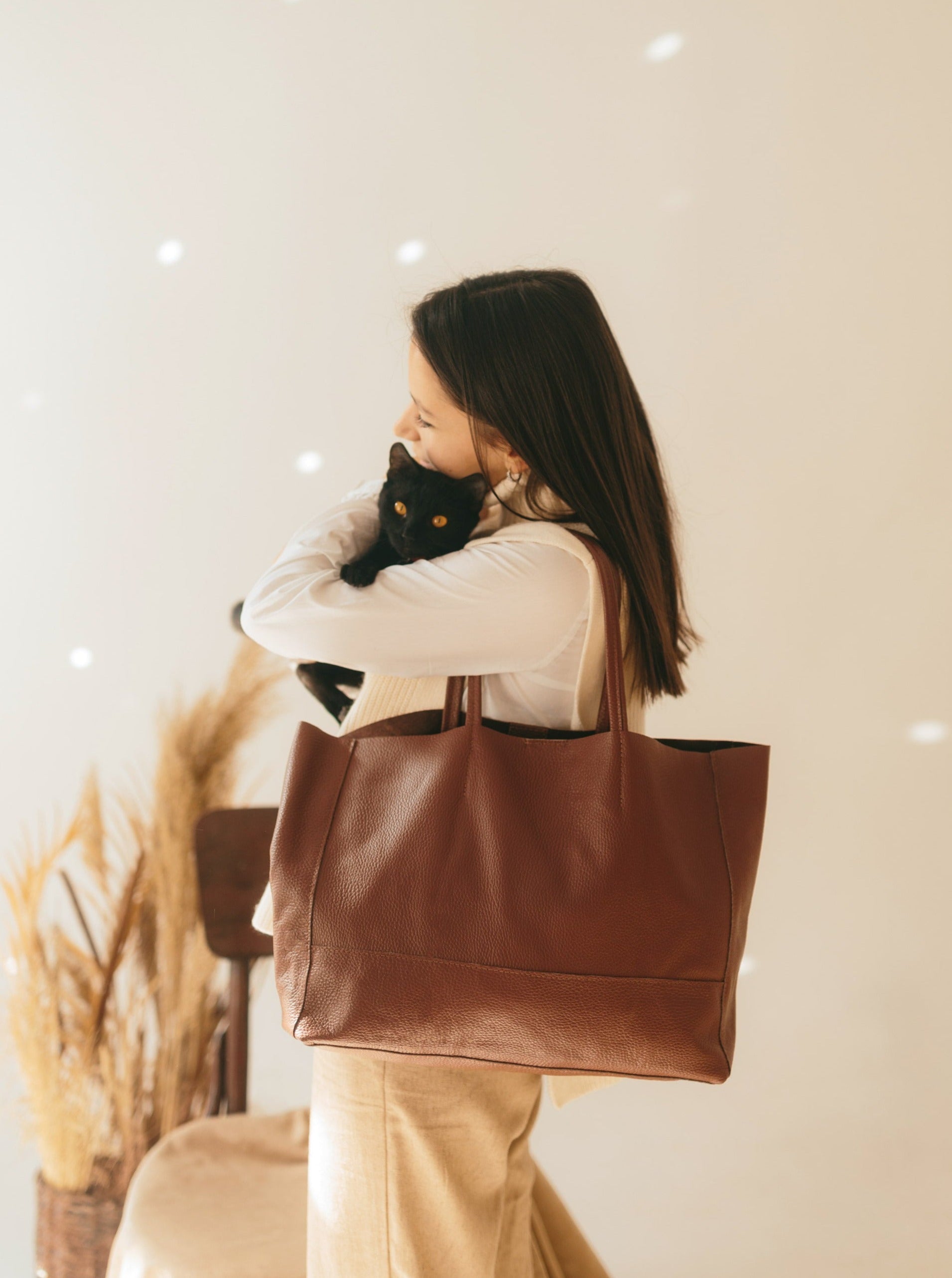 Die Carryall Leder-Tasche