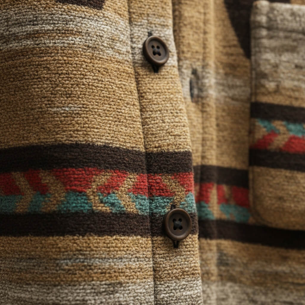 Crello | Herren Gemusterter Wollmantel