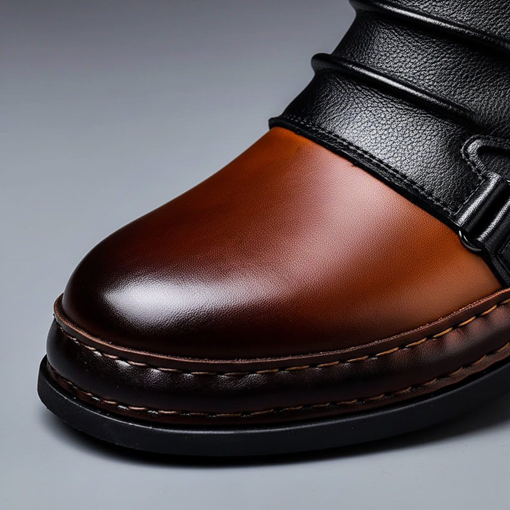 Lucent Herren Italienische Leder Vintage Stiefel