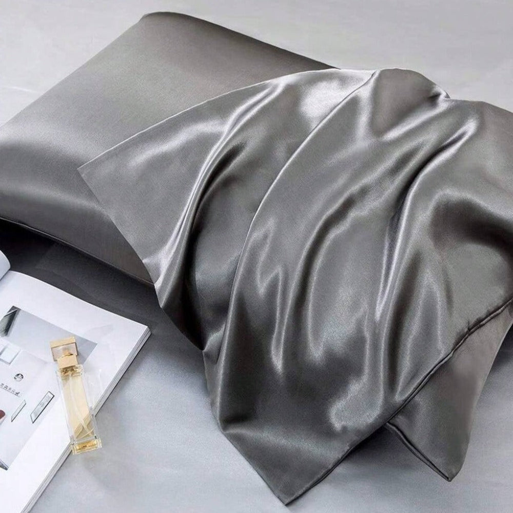 Ensemble de taies d’oreiller en soie pour peau et cheveux - Paquet de deux, hypoallergénique
