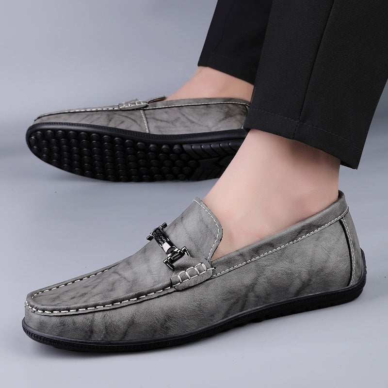 | Mocassins en cuir véritable de vache Sebastian pour homme