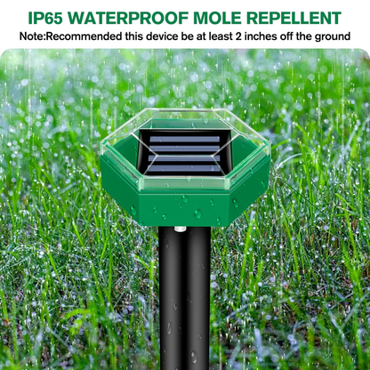 4-Pack Ultrasonic Mole Repellent