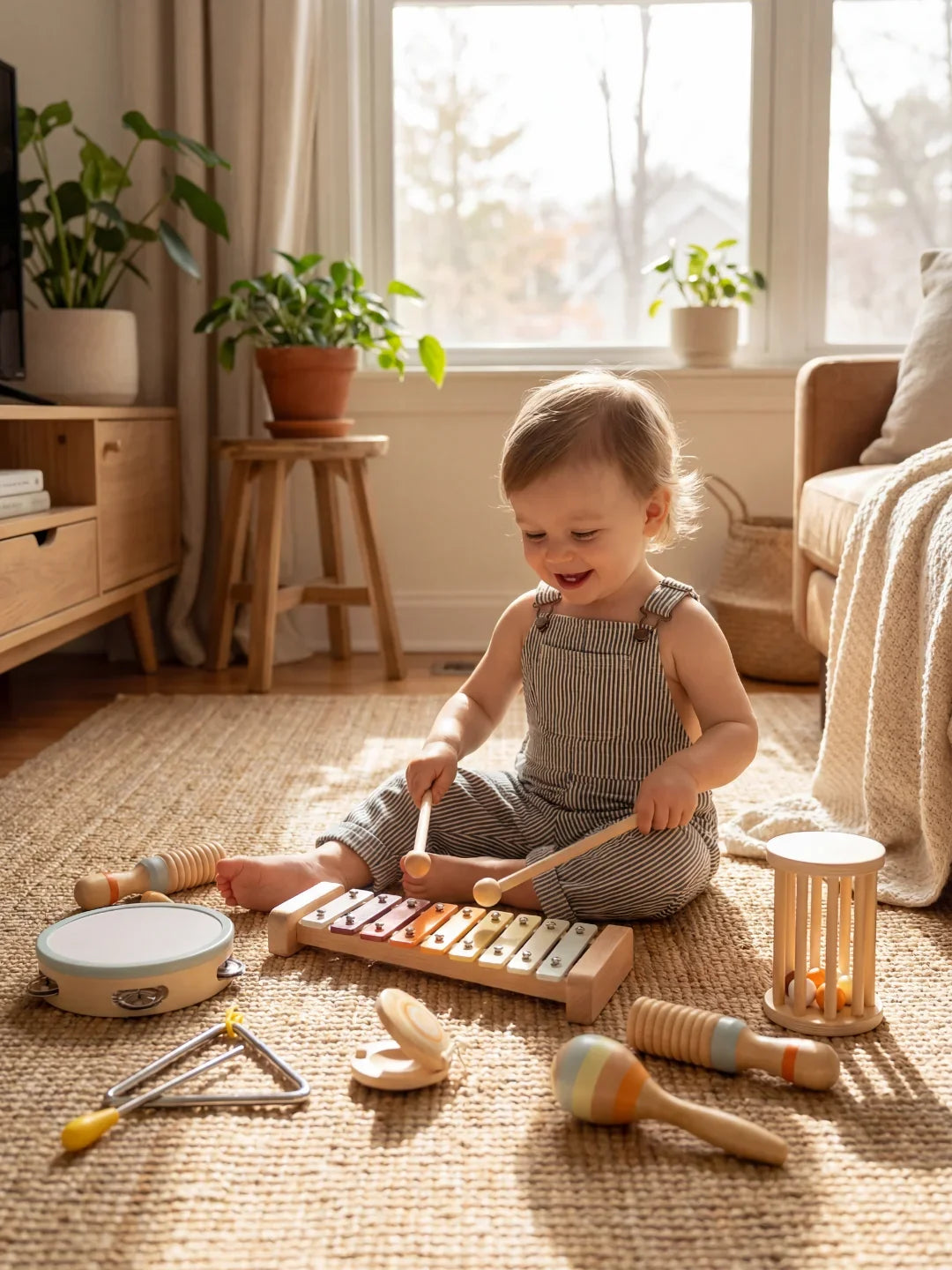 7-in-1 Wooden Musical Instrument Set
