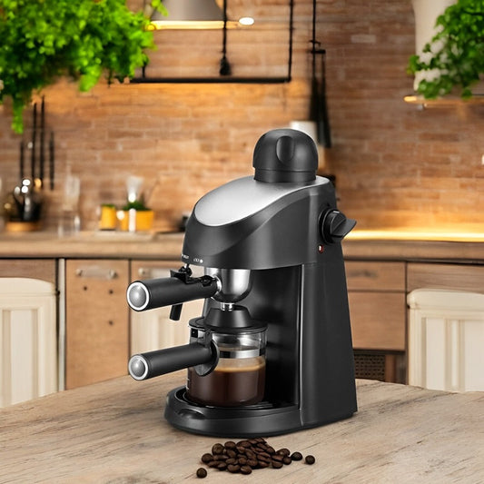 3.5-Bar Espresso Machine with Built-In Steam Wand
