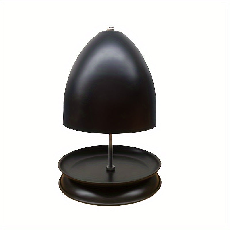 Schwarzes Teelicht-Kerzenwärmer-Kit mit Handwärmer & Halter - Flameless Heating für Zuhause & Garten