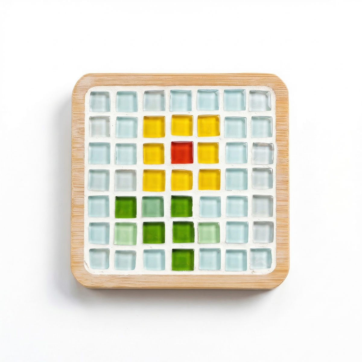 DIY Mosaic Coaster Craft Kit with Glass Tiles