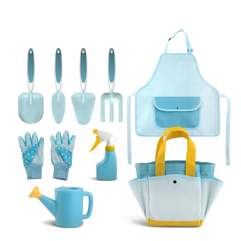 Kids' Gardening Tool Set with Gloves and Storage Bag