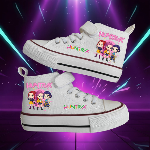 Kids' K-Pop Style High-Top Trainers
