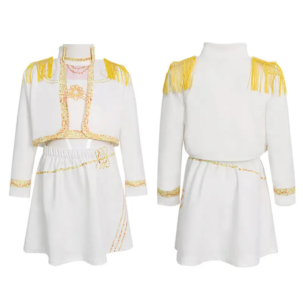 Kids' K-Pop Dance Costume with Jacket, Skirt and Belt