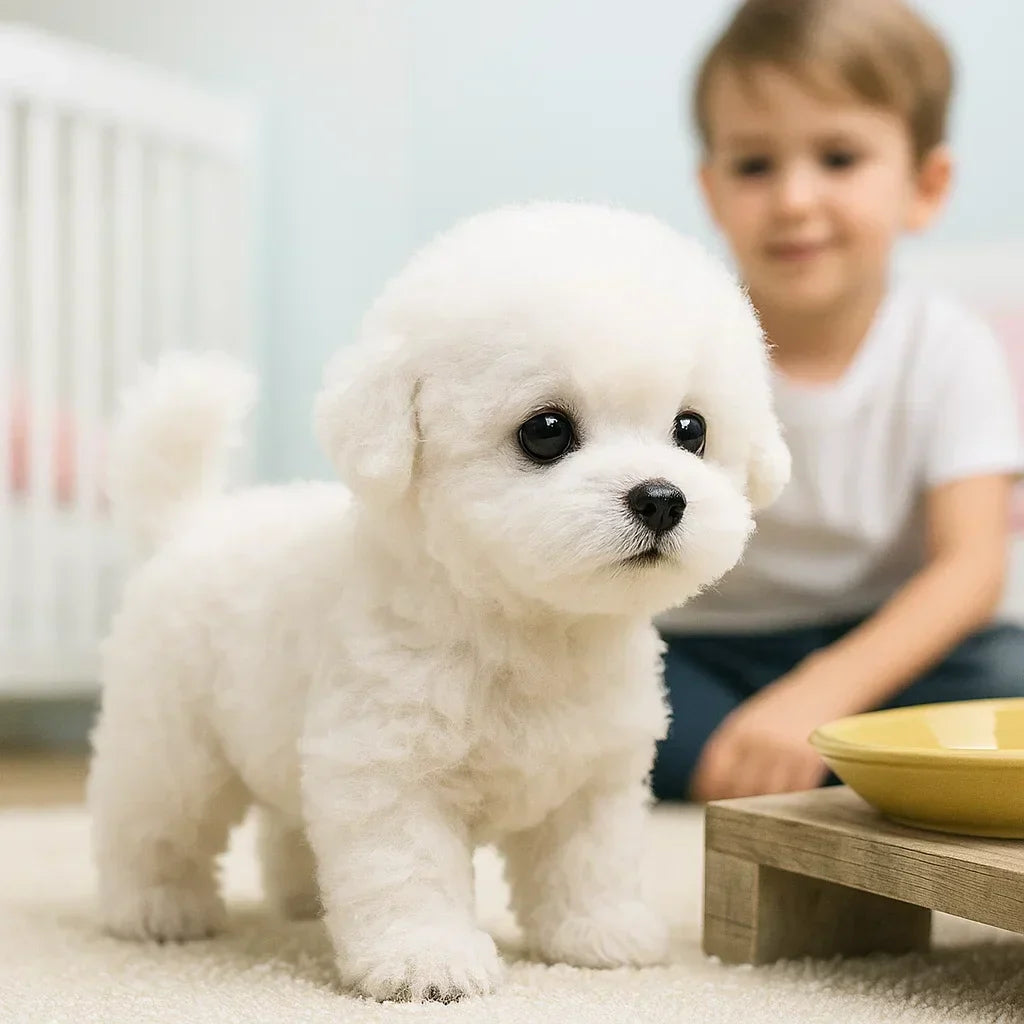 Interactive Plush Robot Puppy with Voice and Touch Response