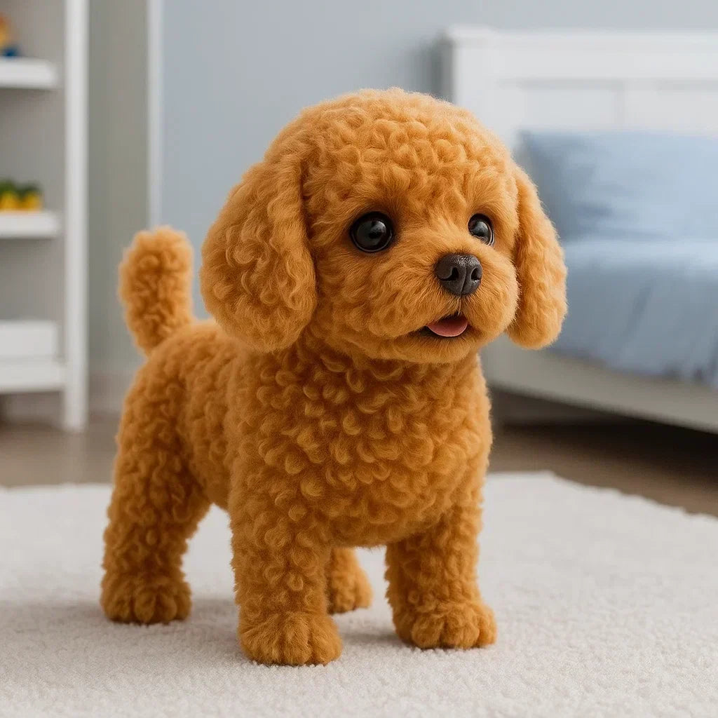 Interactive Plush Robot Puppy with Voice and Touch Response