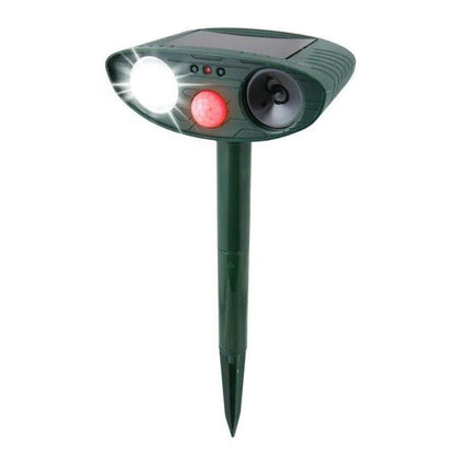 4-Pack Solar-Powered Ultrasonic Deer Repeller