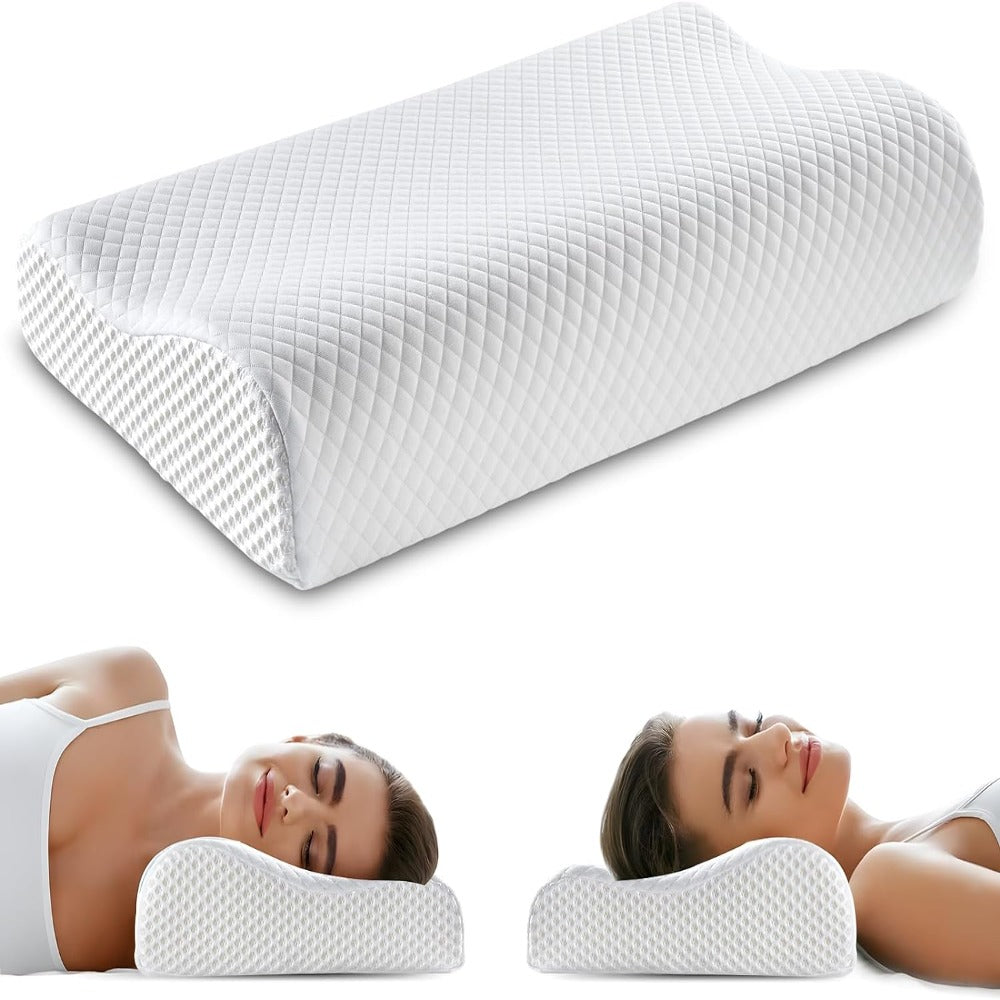 Luxury Memory Foam Pillow for Sleep, Neck Support & Cloud Comfort
