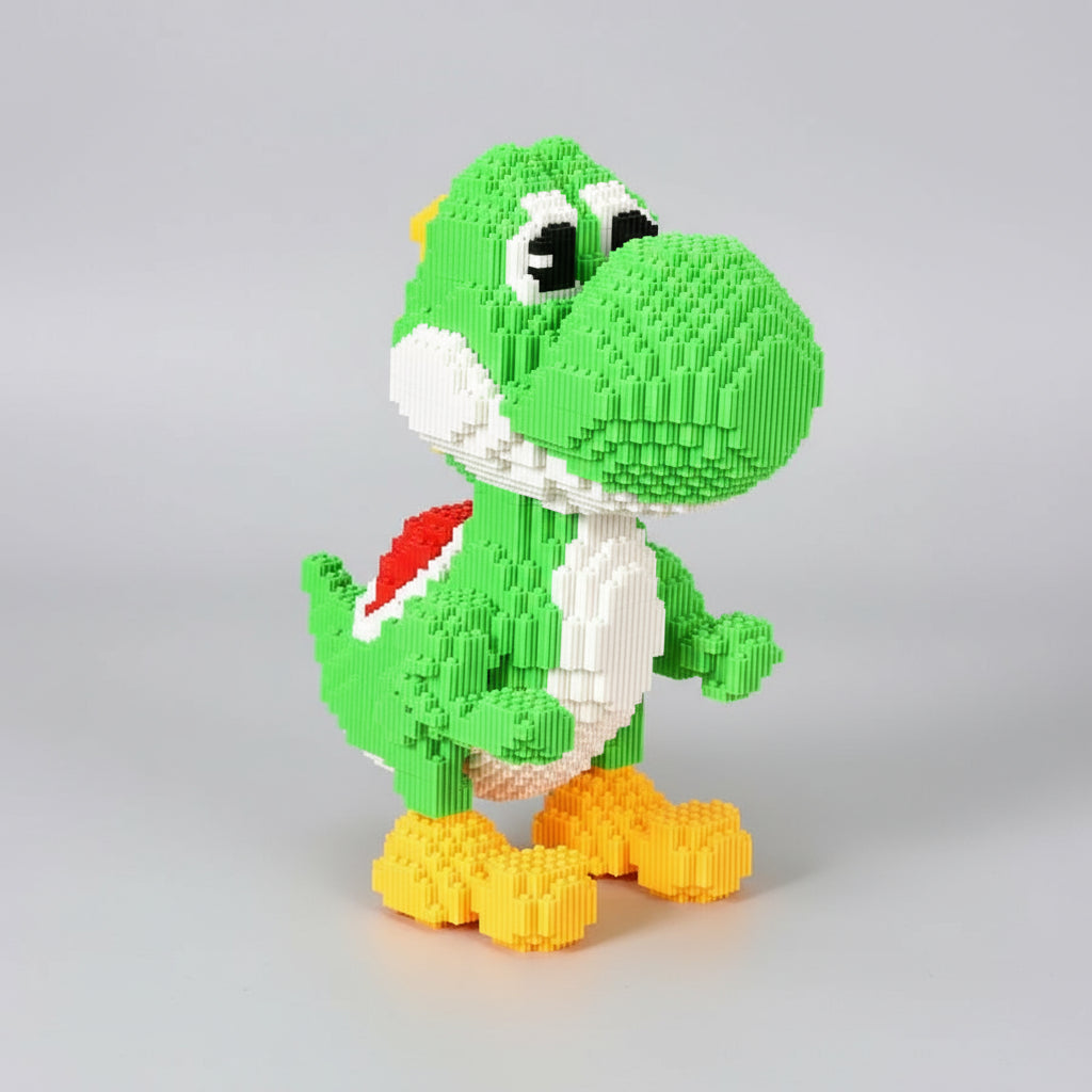 Large Green Dinosaur Building Block Set, 7,050 Pieces