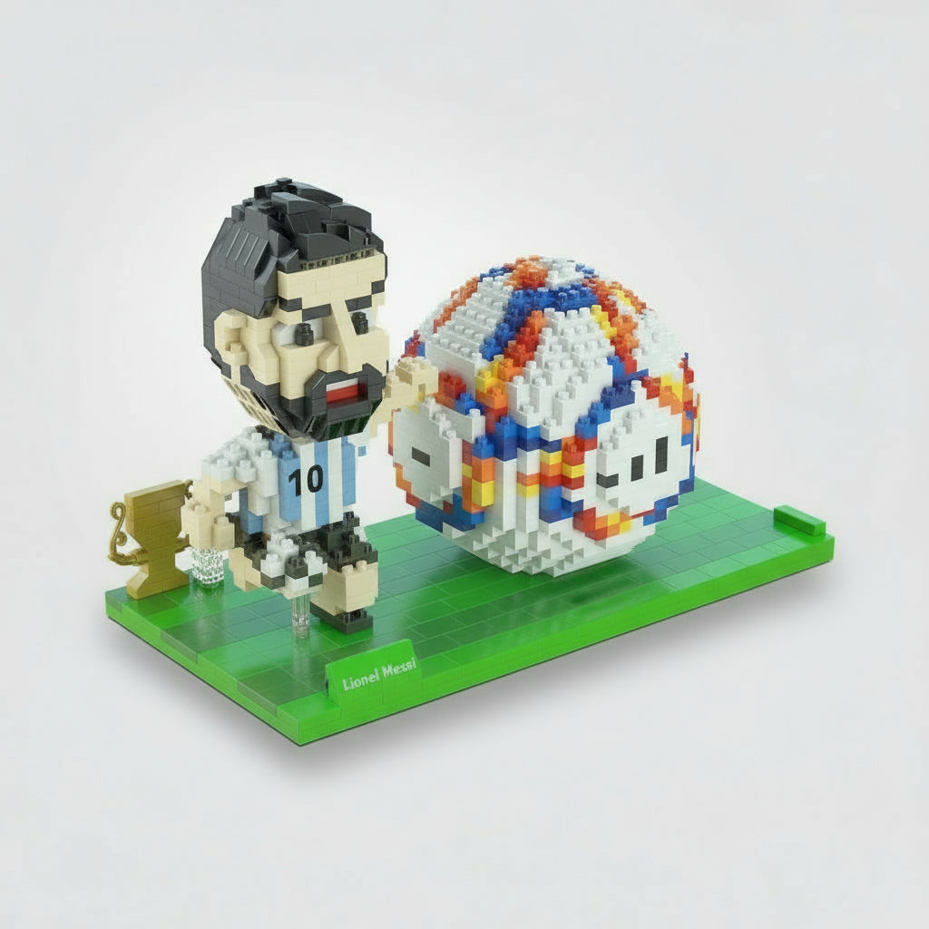 Footballer Pen Holder Building Block Set, 1,449 Pieces