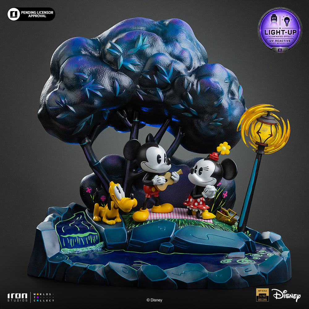 Statue von Mickey, Minnie und Pluto im Park - Disney Classics - Deluxe Art Scale 1/10 - Vorbestellung