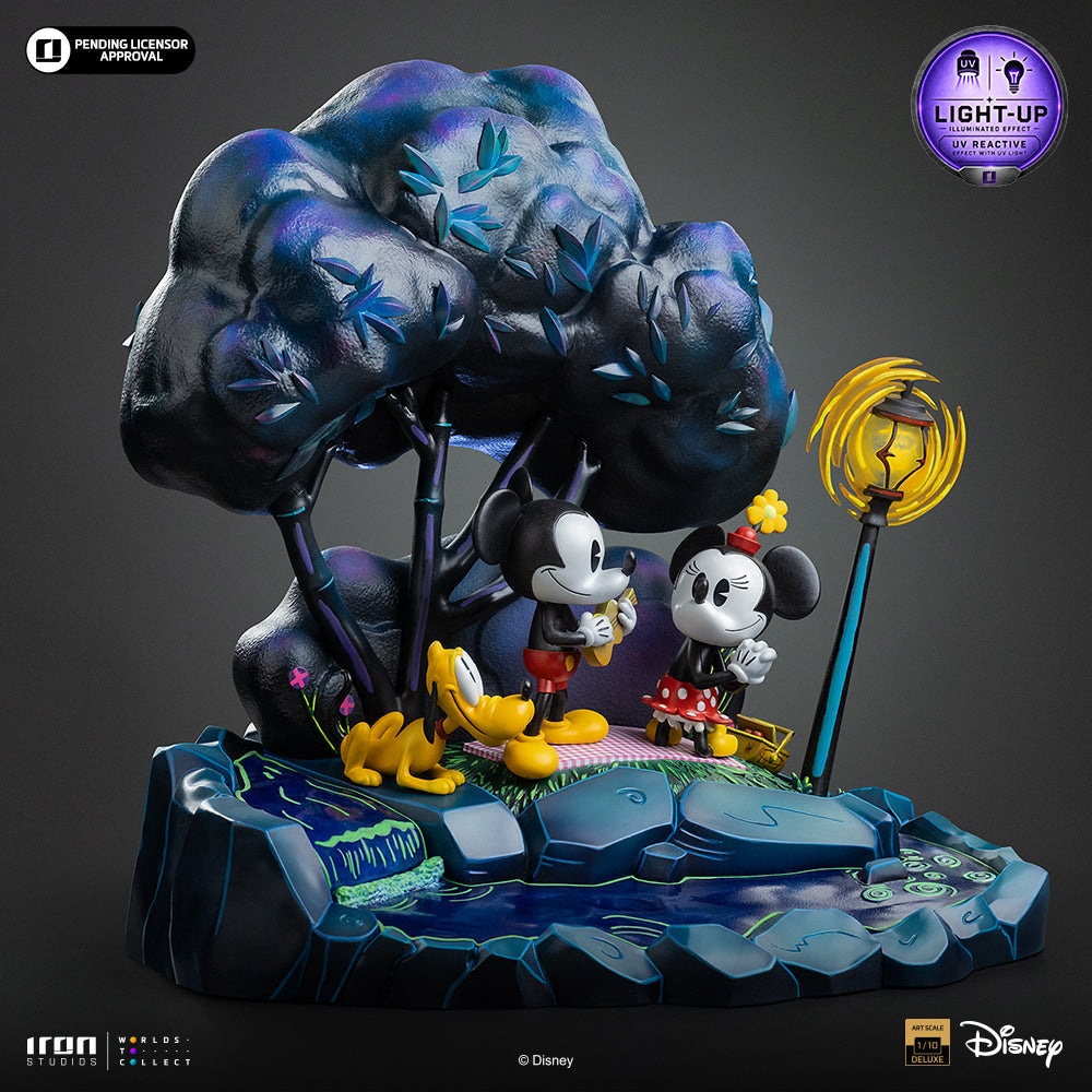 Statue von Mickey, Minnie und Pluto im Park - Disney Classics - Deluxe Art Scale 1/10 - Vorbestellung
