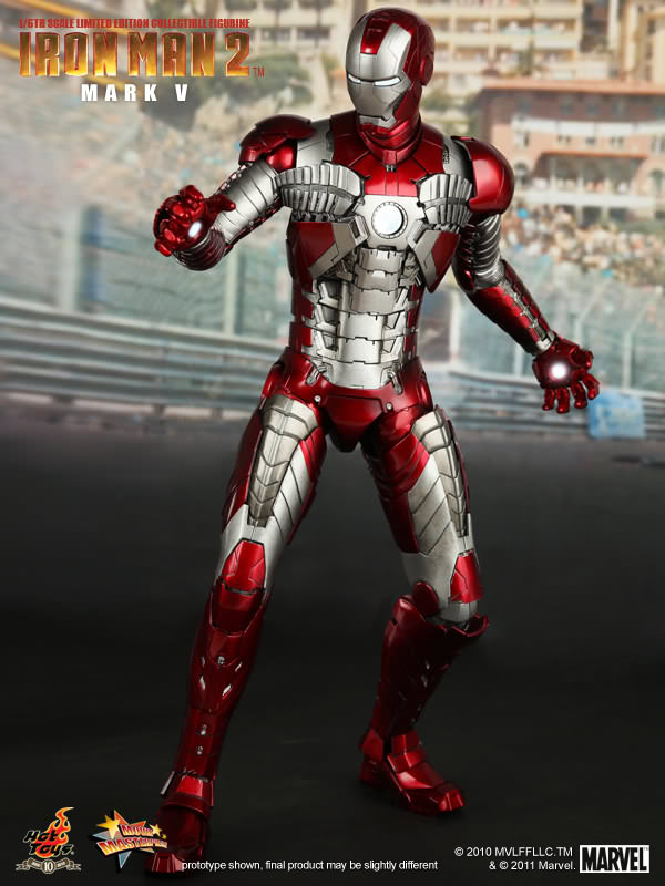 Iron Man (Mark V) 1/6 Scale Action Figure - Hot Toys