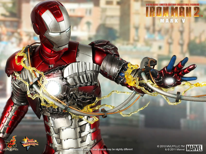 Iron Man (Mark V) 1/6 Scale Action Figure - Hot Toys