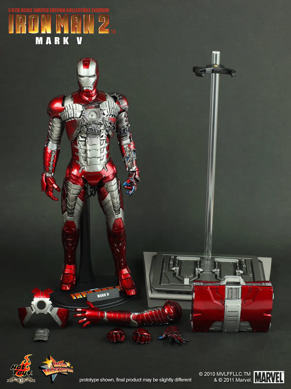 Iron Man (Mark V) 1/6 Scale Action Figure - Hot Toys