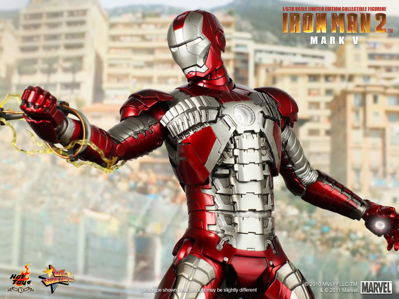 Iron Man (Mark V) 1/6 Scale Action Figure - Hot Toys