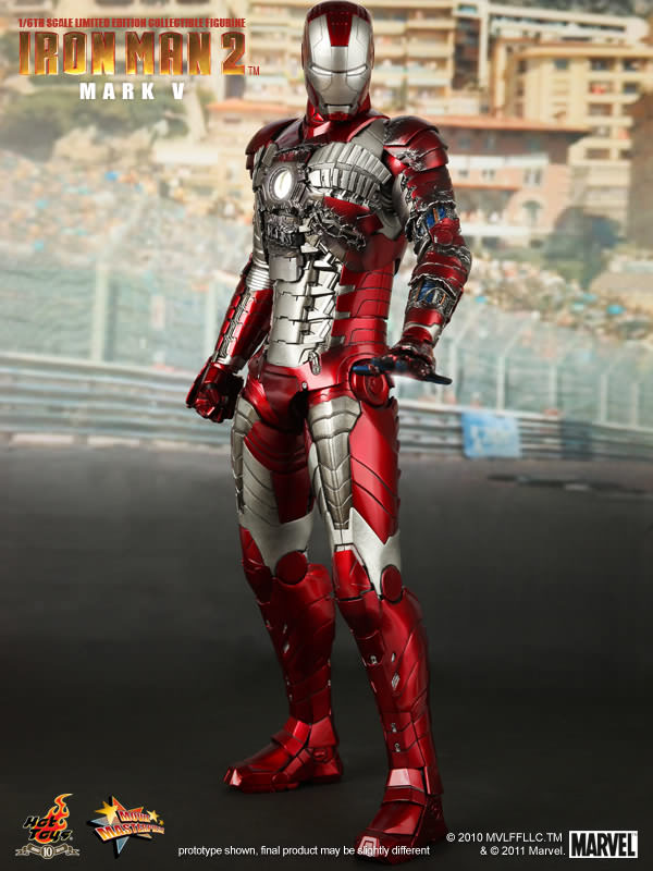 Iron Man (Mark V) 1/6 Scale Action Figure - Hot Toys