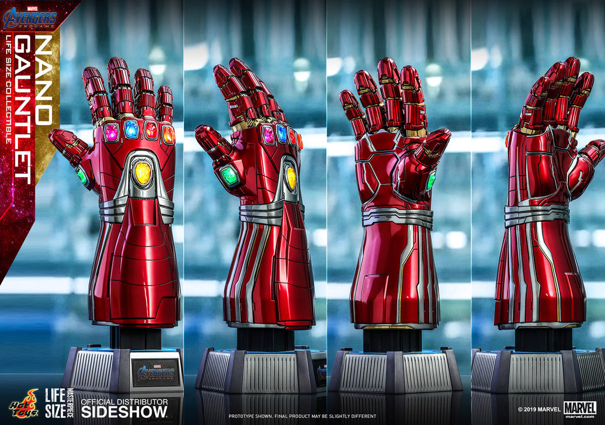 Réplique grandeur nature du Gant Nano de Hot Toys - Présentation LED de 52 cm