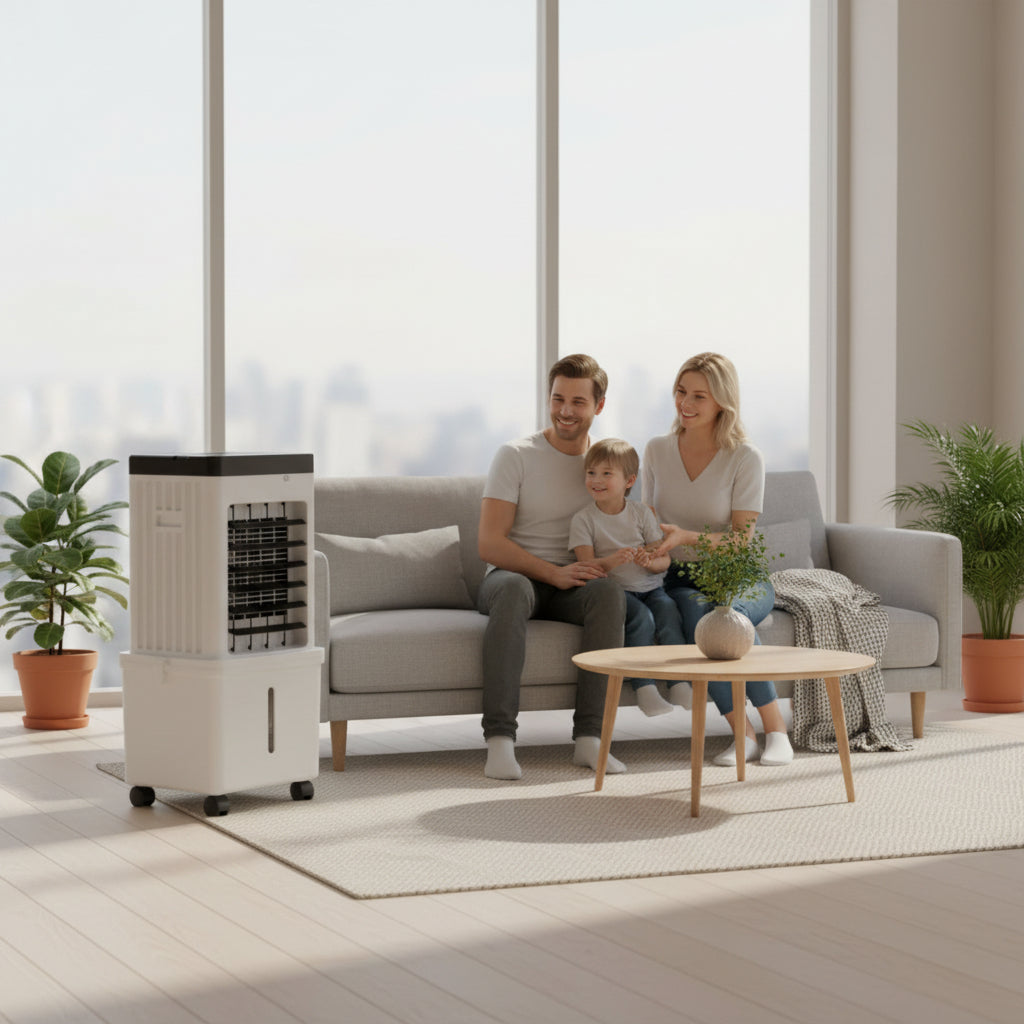 NOVACOOL | 3-in-1 Mobile Air Cooler, Fan & Humidifier