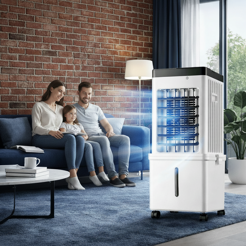NOVACOOL | 3-in-1 Mobile Air Cooler, Fan & Humidifier
