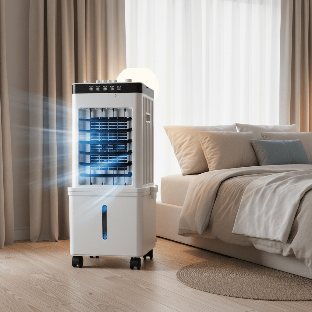 NOVACOOL | 3-in-1 Mobile Air Cooler, Fan & Humidifier