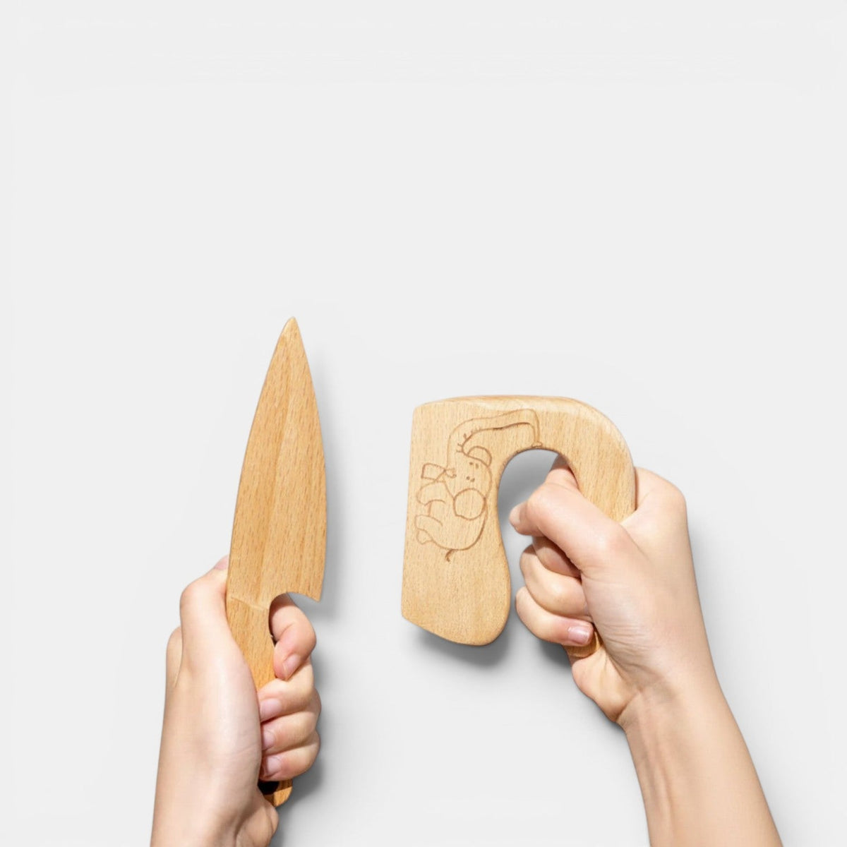 Montessori Children's Wooden Kitchen Knife Learning Set