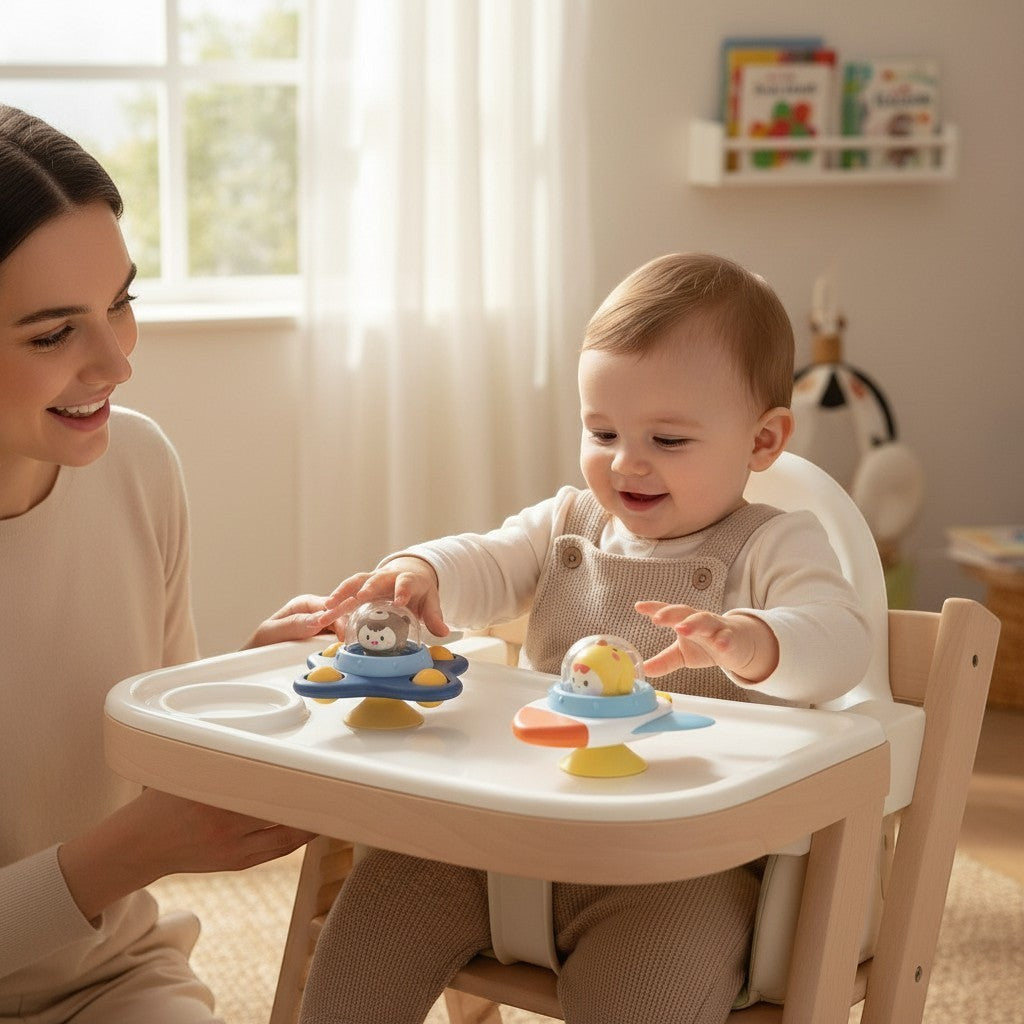 Montessori Suction-Cup Sensory Spinner Toy