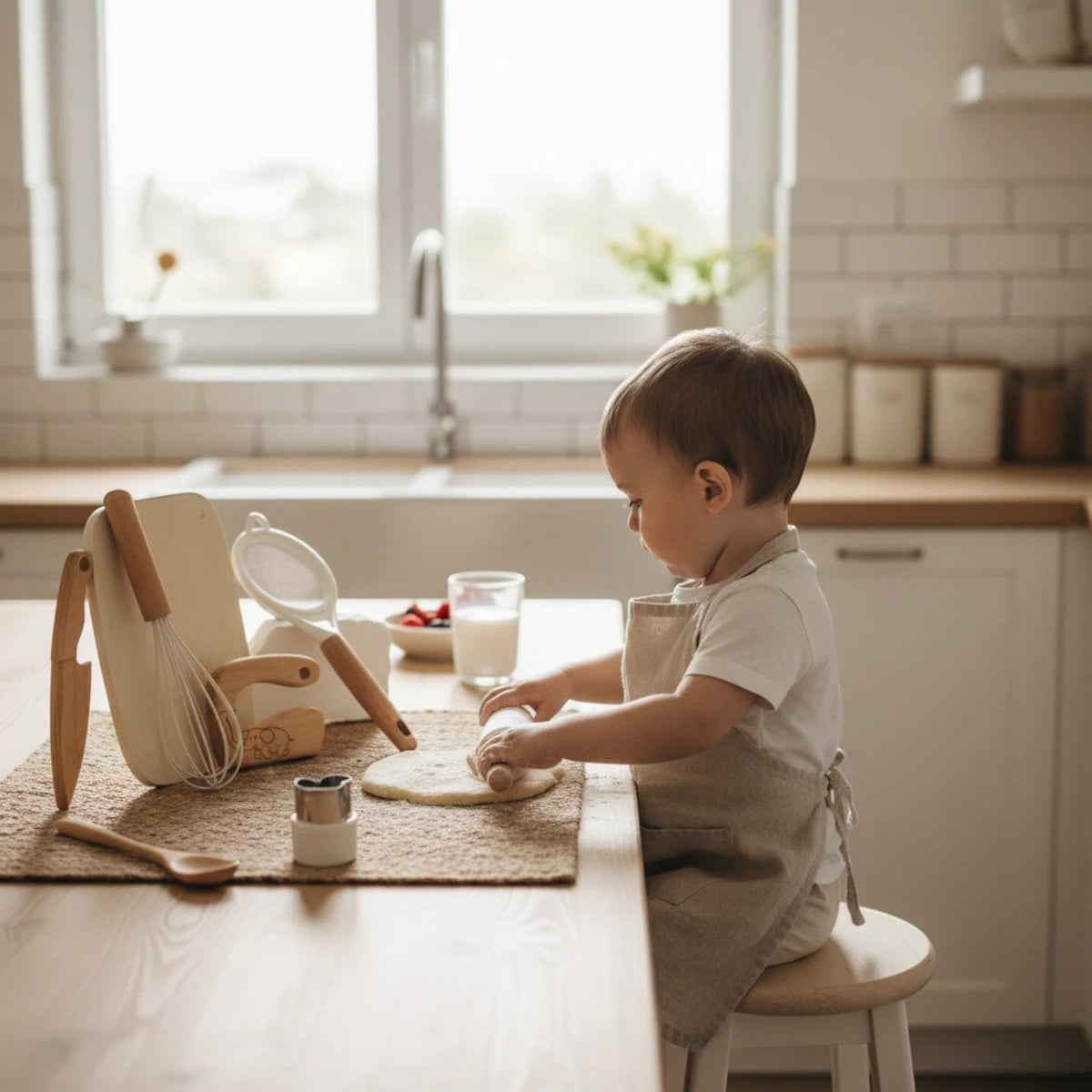 Montessori Children's Wooden Kitchen Knife Learning Set