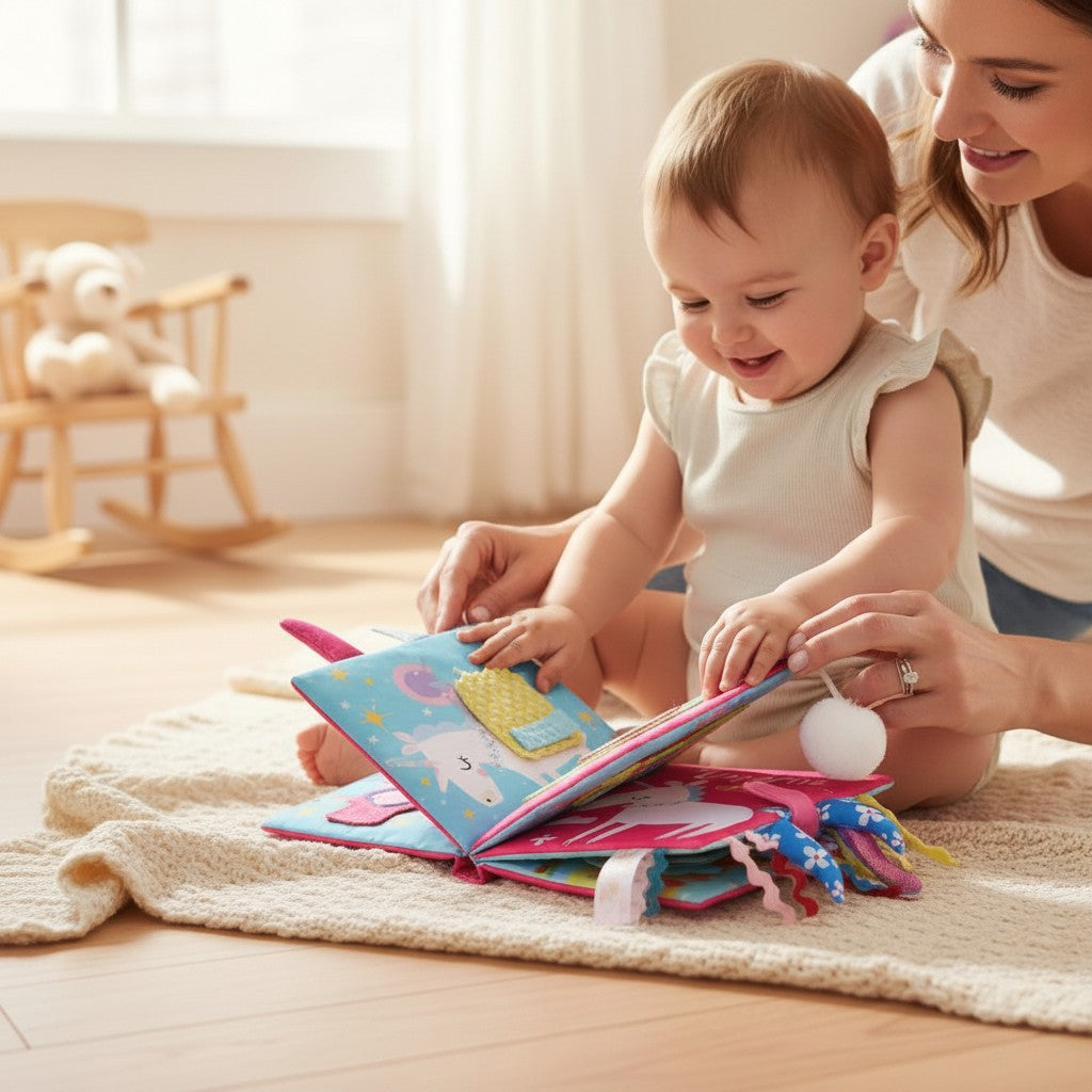 Soft Montessori Fabric Sensory Book for Babies