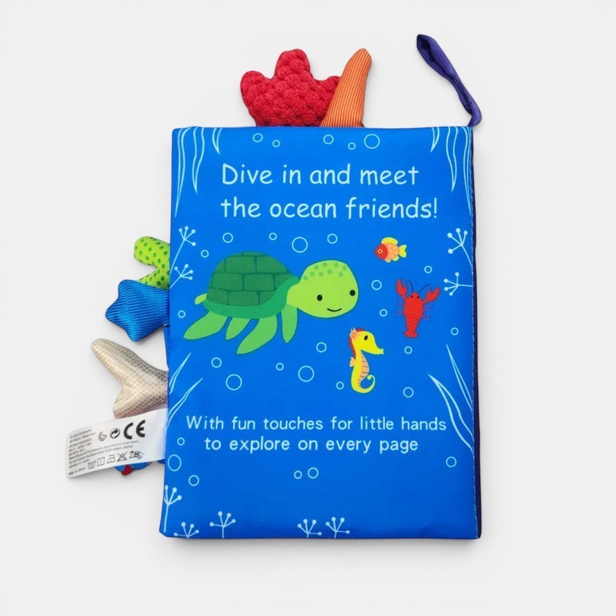 Soft Montessori Fabric Sensory Book for Babies