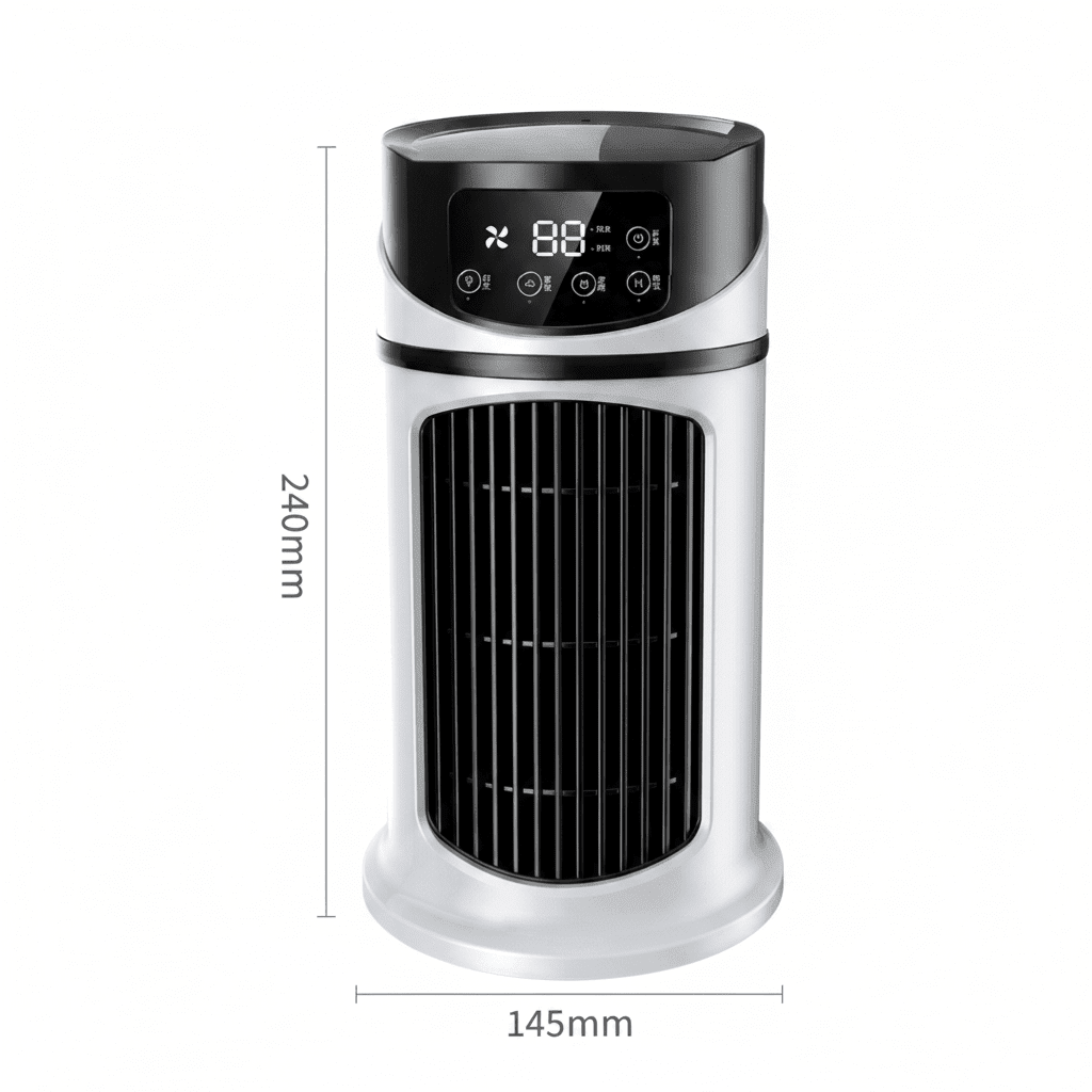 POLARBREEZE | Rafraîchisseur d'air USB avec ventilateur et humidificateur