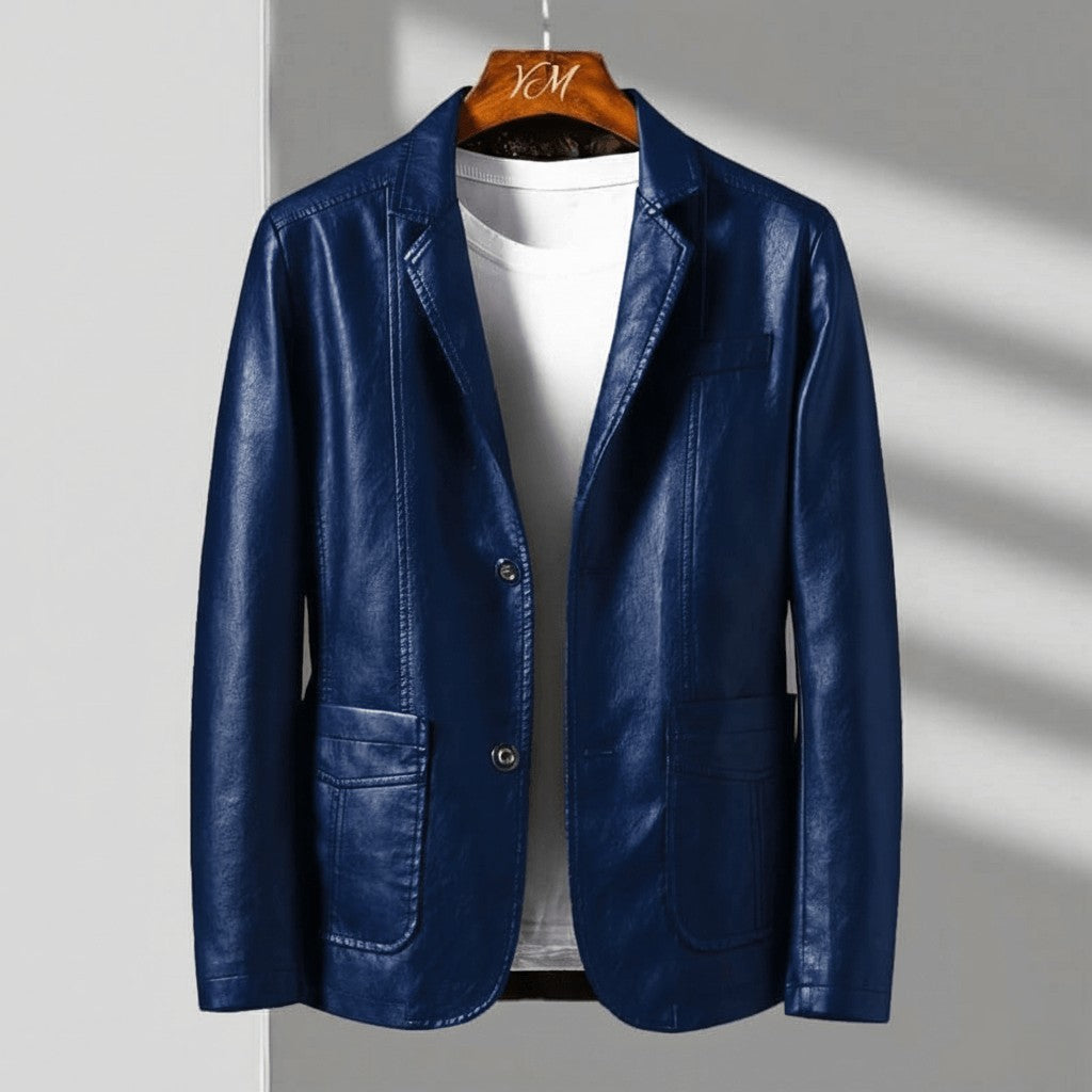 Luceno | Manteau en cuir italien pour hommes