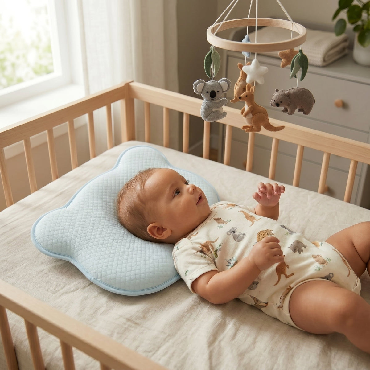 Newborn Comfort Support Pillow for Supervised Awake Time