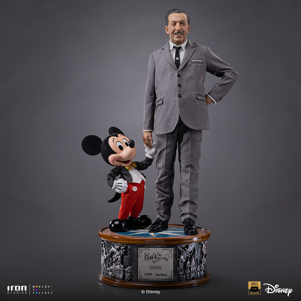 Walt Disney & Mickey Mouse Statue - Disney Classics - Legacy Replica 1/4 - Pre-Order