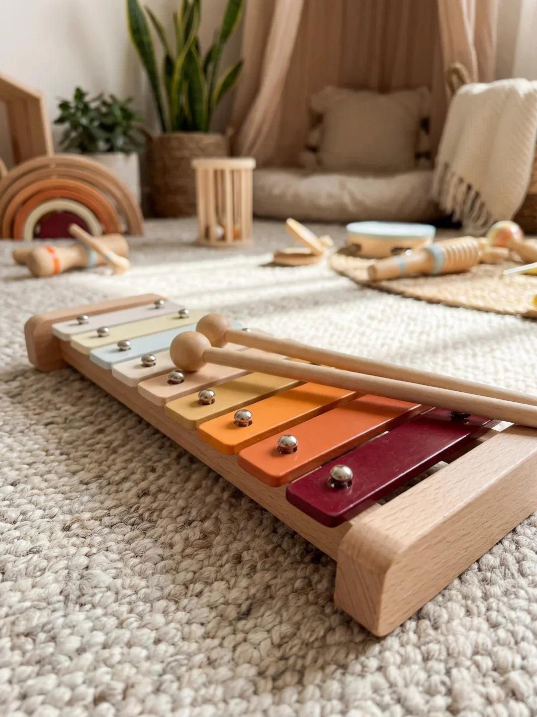 7-in-1 Wooden Musical Instrument Set