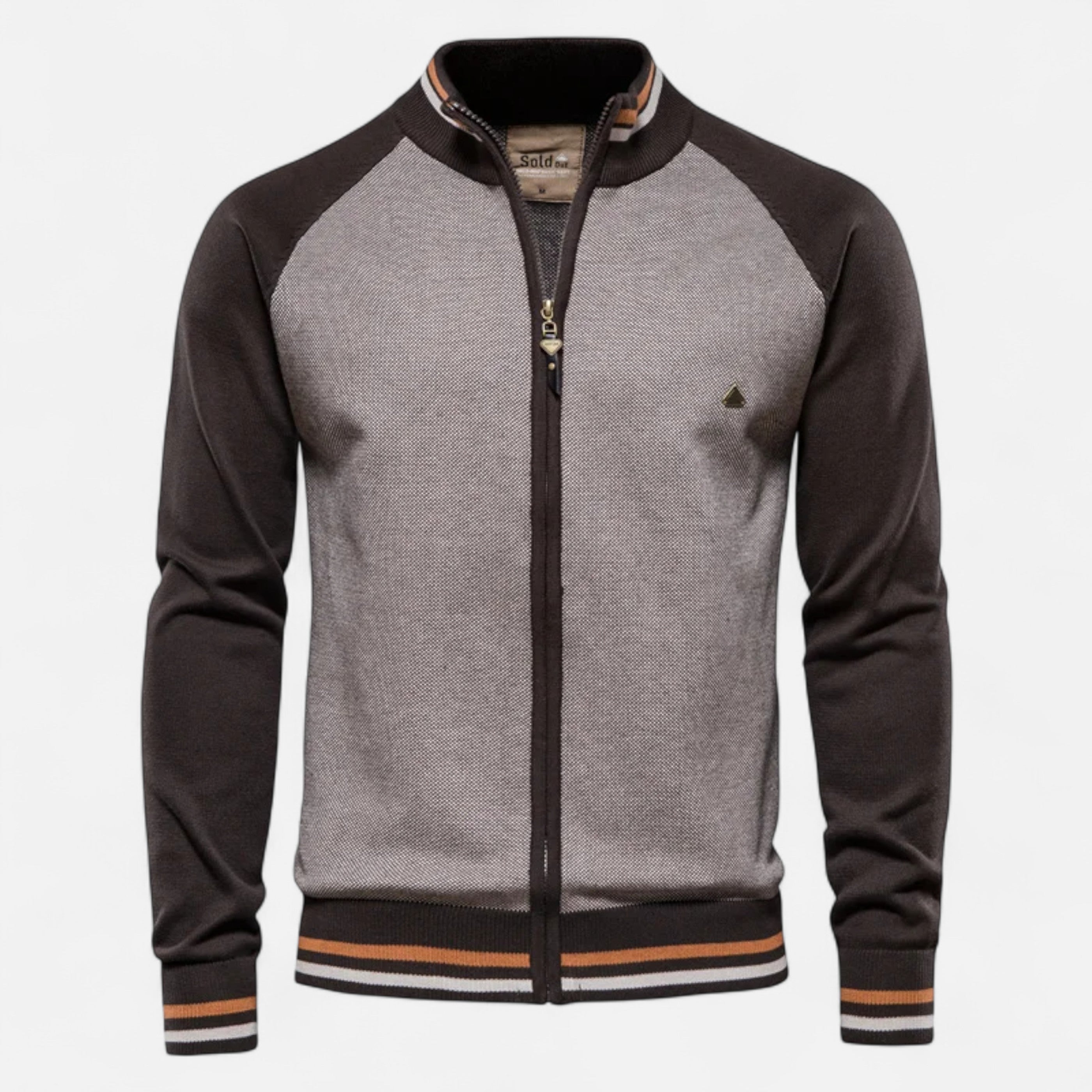 Dorevelle Herren Mit Reißverschluss Baumwollpullover