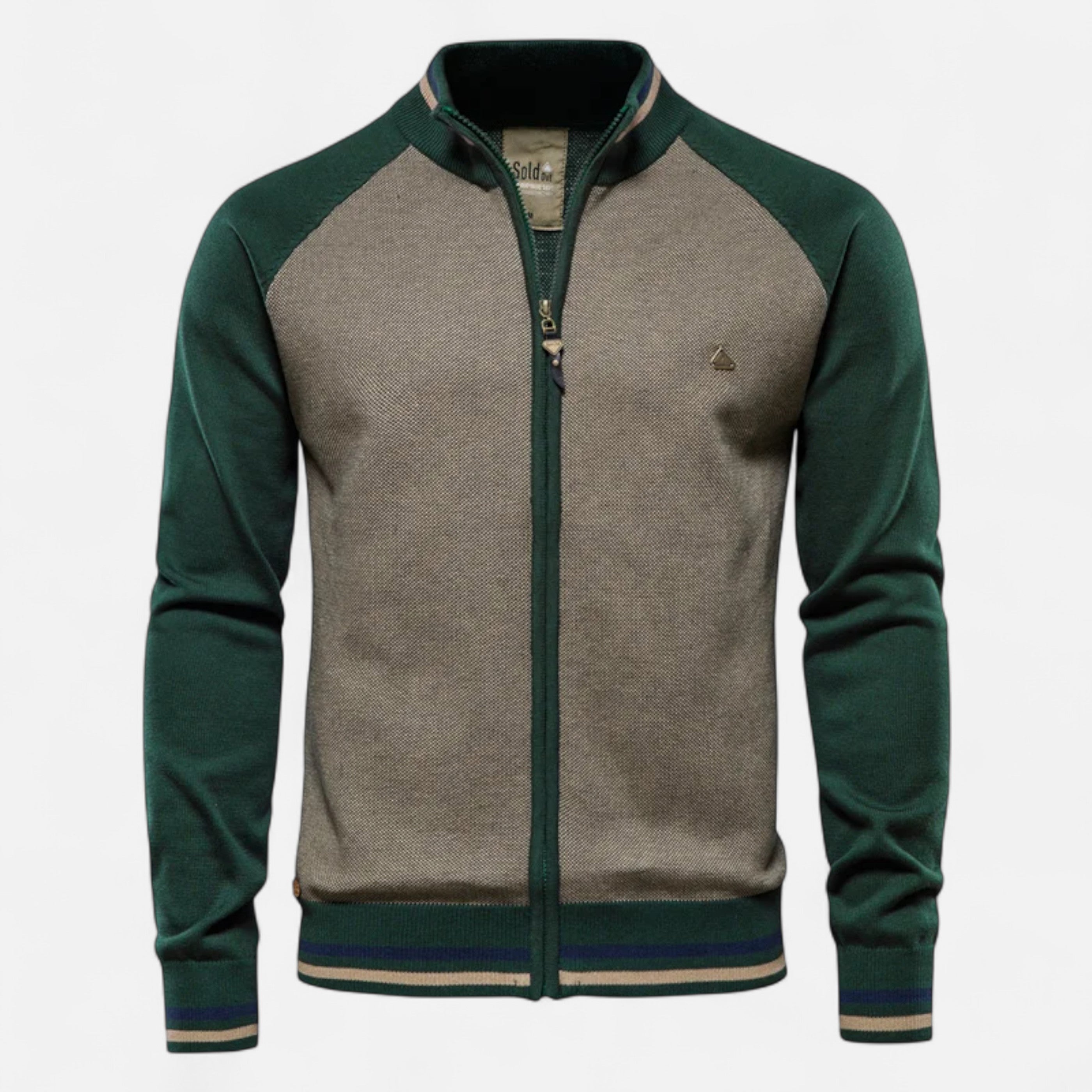 Dorevelle Herren Mit Reißverschluss Baumwollpullover